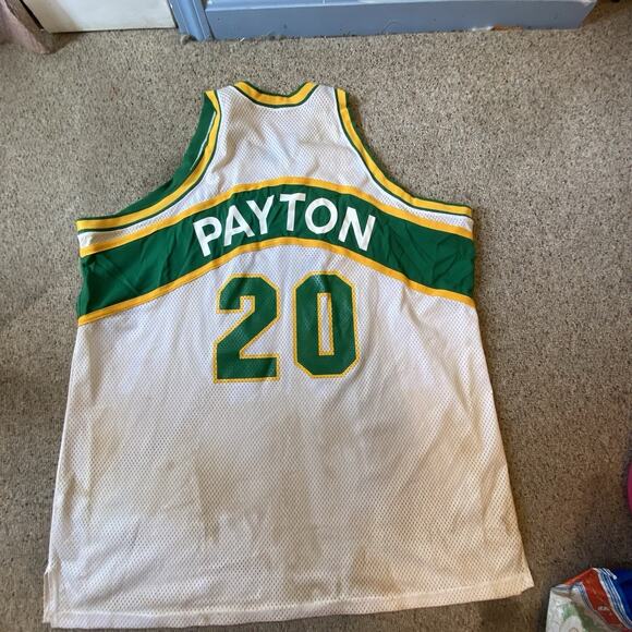 Authentic Mitchell & Ness Gary Payton 93-94 Seattle Sonics 20 Jersey Men 60 USA - Picture 8 of 12